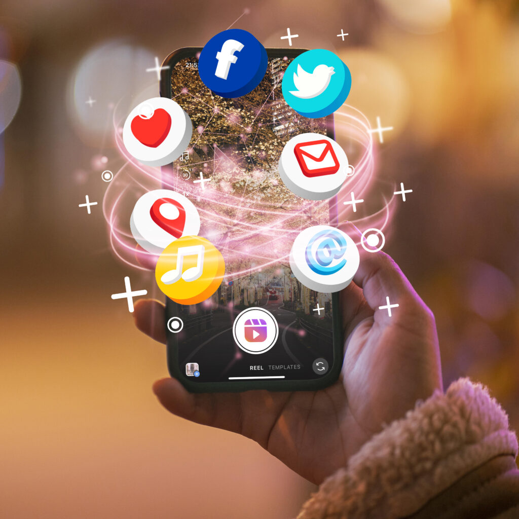 hand-holding-smartphone-social-media-concept social media marketing features